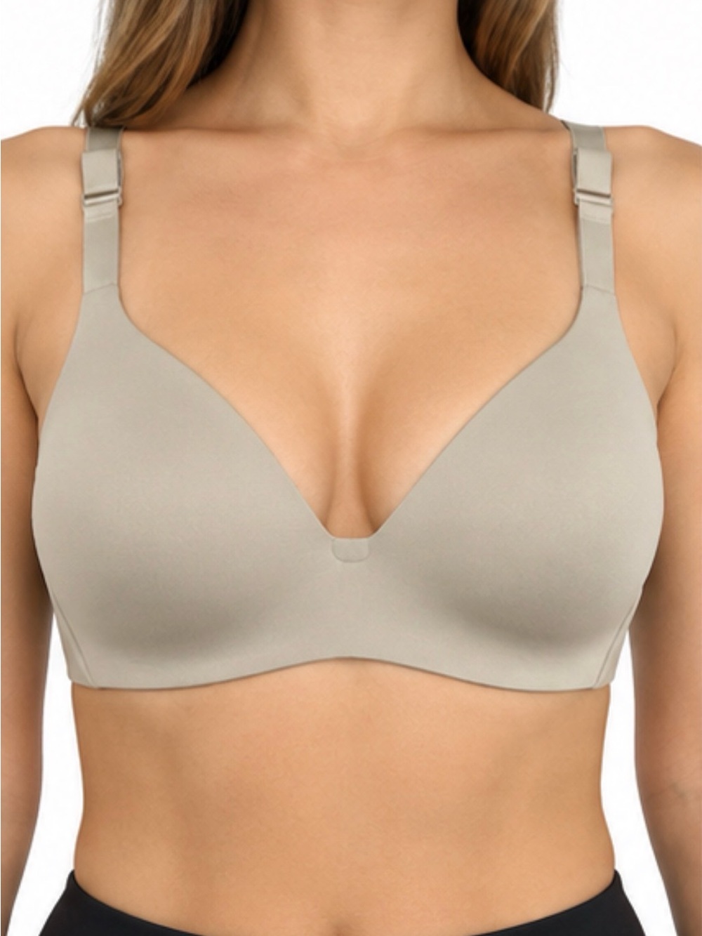UNIQLO Wireless Beauty Light Bra Khaki 34/36 AA A B NWT